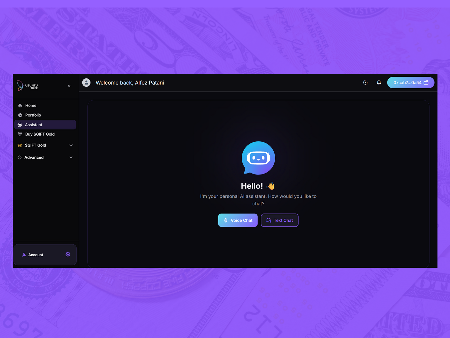 AI assistant - voice and text-based guidance.