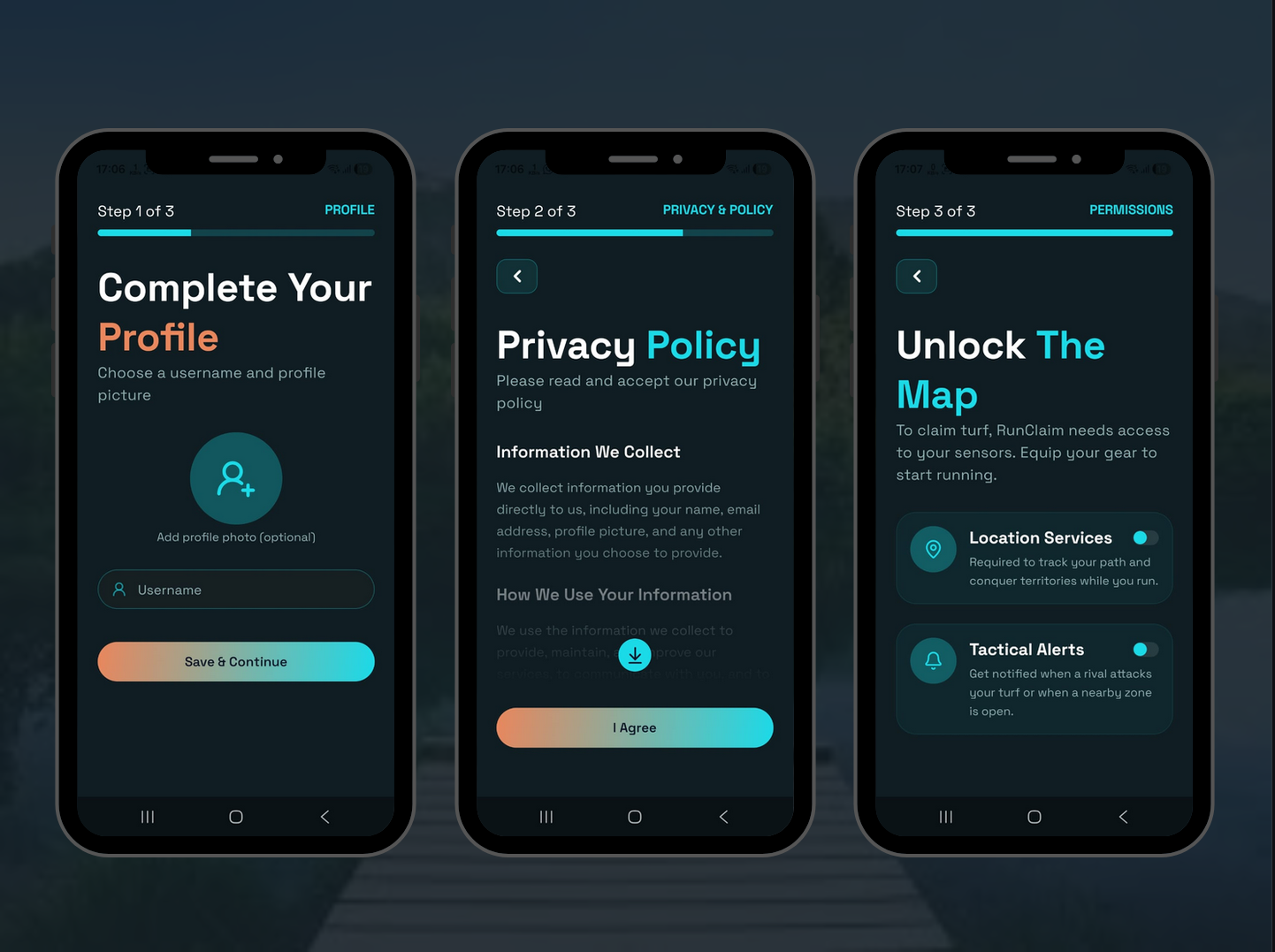 User profile Creation steps.